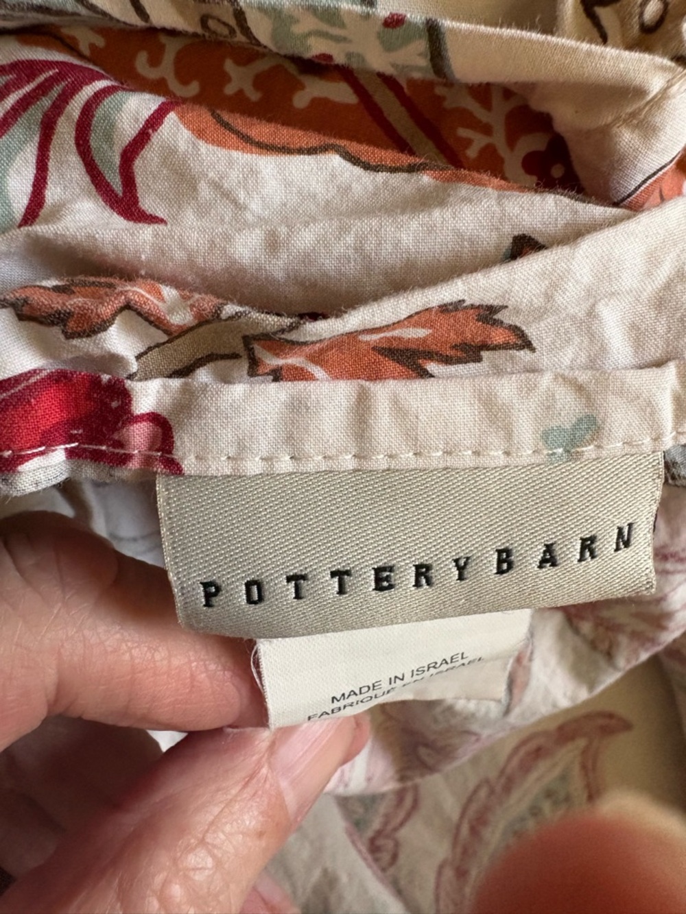 POTTERY BARN PALAMPORE Lolita/Deidre Queen Full Duvet Cover Butterflies - Picture 8 of 11